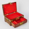 A Chinese Early 20th Century Hardwood &lsquo;Floral&rsquo; Jewelry Box Inlaid with Mother of Pearl - 2