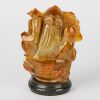A Chinese Agate Carved Figure of Shouxing