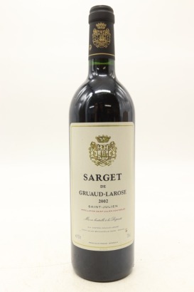 (1) 2002 Chateau Gruaud-Larose 'Sarget de Gruaud-Larose', Saint-Julien &diams;