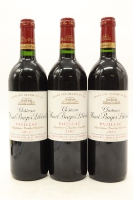 (3) 2002 Chateau Haut-Bages Liberal, Pauillac [JR16] &diams;