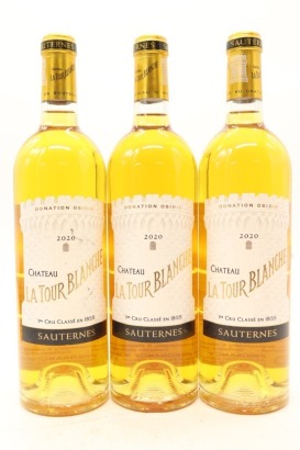 (3) 2020 Chateau La Tour Blanche, Sauternes [JR16] &diams;