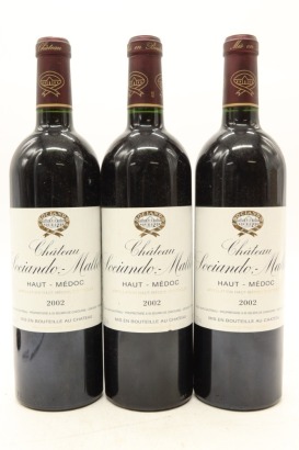 (3) 2002 Chateau Sociando-Mallet, Haut-Medoc &diams;