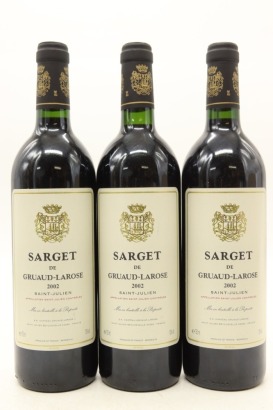 (3) 2002 Chateau Gruaud-Larose 'Sarget de Gruaud-Larose', Saint-Julien &diams;