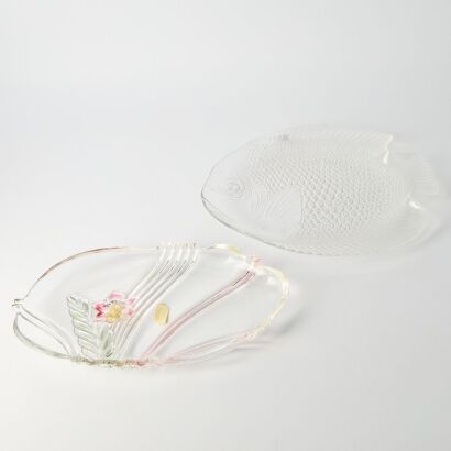 A Pair of Glass Fruit Bowls
