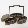 A Chinese 20th Century Black Lacquer Four-tiered &lsquo;Floral&rsquo; Food Box - 2