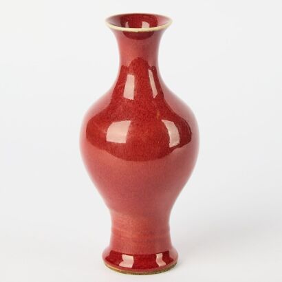 A Chinese Red-glazed Vase