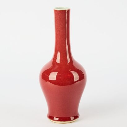A Chinese Red-glazed Vase