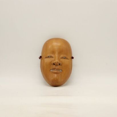 A Japanese 20th Century Carved Wooden Mask