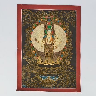 A Tibetan Thangka-White Tara