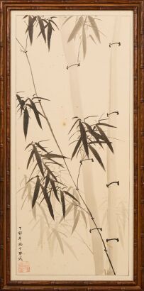 A Chinese Ink Painting of Bamboo