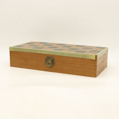 A Box of Chinese Ivory Chess Set