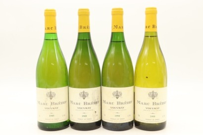 (1) 1985-2000 Marc Bredif Vouvray Vertical Collection, 4 Bottles Sold as One Lot (1985, 1989, 1990 & 2000) &diams;