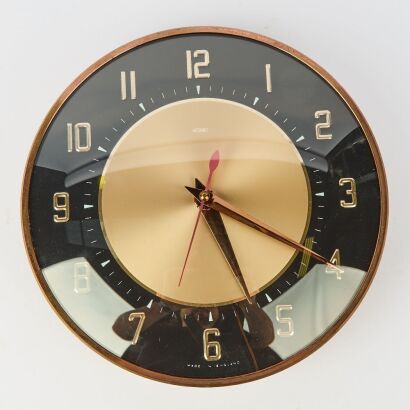 A Vintage 'Metamec' Electric Wall Clock, England
