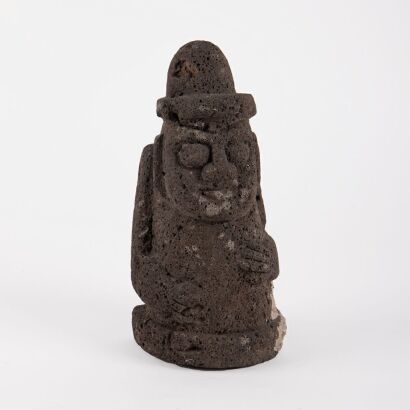 A Korean 15th Century Stone Sculpture of Figure