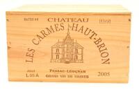 (6) 2005 Chateau Les Carmes Haut-Brion, Pessac-Leognan (OWC)