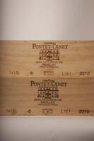 (2) 2010 Chateau Pontet Canet 1500ml, Pauillac