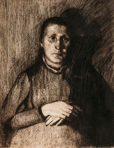 K&Auml;THE KOLLWITZ Woman with Folded Hands