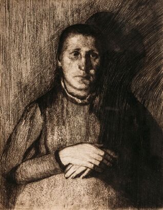 K&Auml;THE KOLLWITZ Woman with Folded Hands