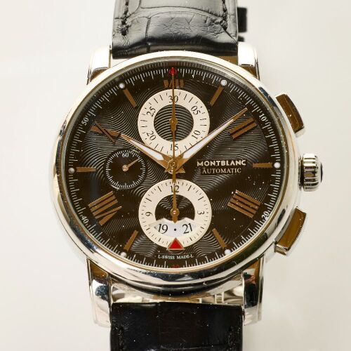 Stainless Steel, 43mm Montblanc 4810 Automatic Chronograph Wristwatch, circa 2000's