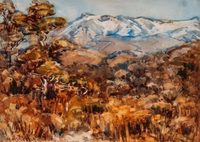 MARGARET STODDART Ruapehu from Government Hill