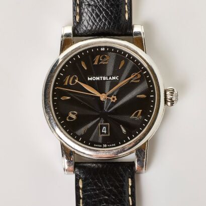 Stainless Steel, 39mm Montblanc Star Date Quartz Wristwatch