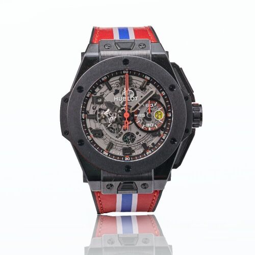 Black Ceramic, 45.5mm Hublot, Big Bang Ferrari Limited Edition 0729/1000, circa 2014