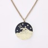 Chanel, 46cm Resin / CC Logo Pendant Necklace