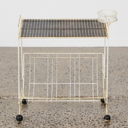 A Retro Side Table/Record Rack