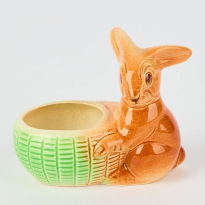 A Crown Lynn Rabbit Posy Pot #164