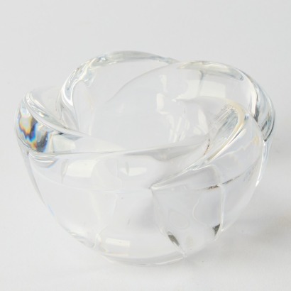 A Holmegaard Glass Rose Candleholder