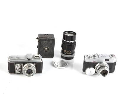 Three Cameras and One Lens