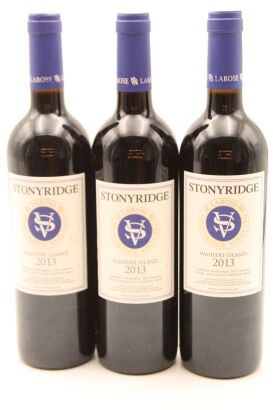 (3) 2013 Stonyridge Vineyard Larose, Waiheke Island