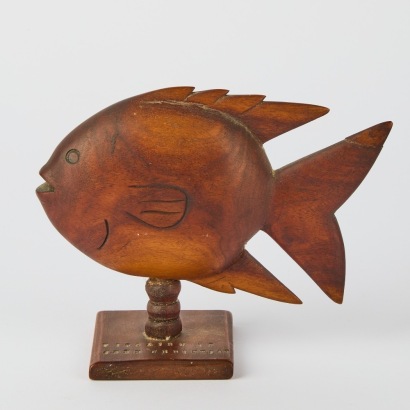 A Fish Carved by John Christian, Pitcairn Islands