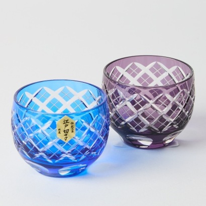 A Pair of Japanese Faceted Glasses