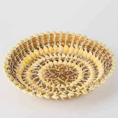A Plant Fibre and Shell Tray