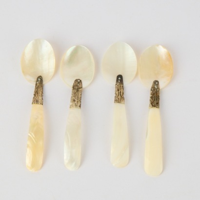 Four Mother of Pearl Teaspoons