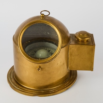 A Brass Ships Binnacle Compass