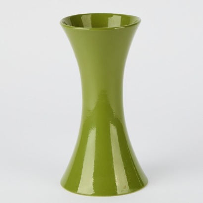 A Green Crown Lynn Vase Model 2048