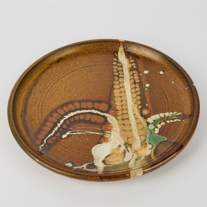 An NZ Pottery Charger by Brian Gartside