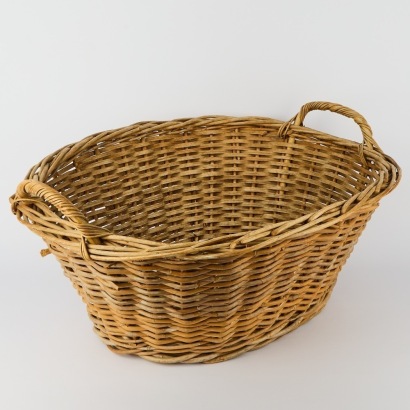 A Vintage Wicker Washing Basket