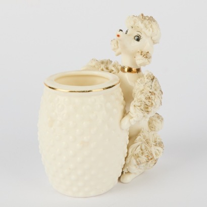 A Vintage Spaghetti Poodle Posy Pot