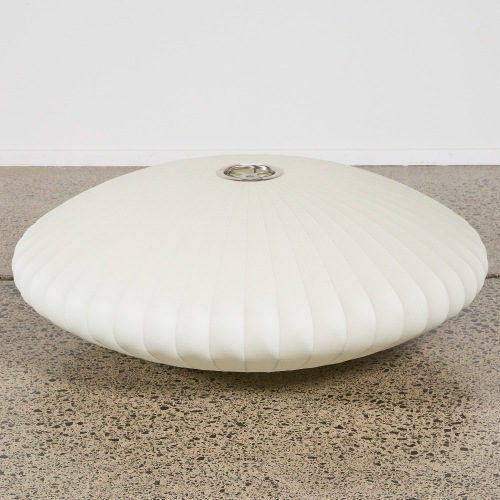 A George Nelson Large Saucer Bubble Pendant Light Authentic Reproduction by Modernica Los Angeles