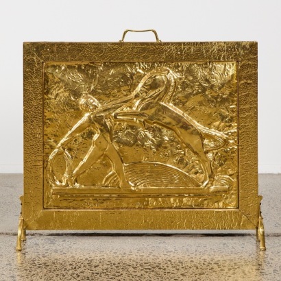 A Mid-Century Etruscan Fire Screen
