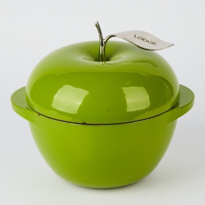 A Lodge Green Apple Cast Iron Dutch Oven, U.S.A