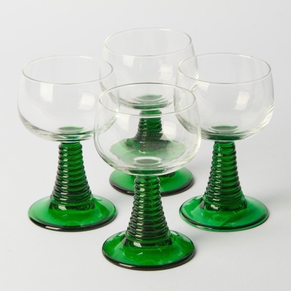 A Set of Four Luminarc Wine Glasses