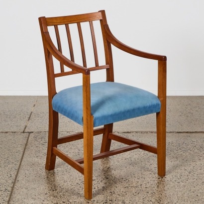 A Vintage Single Chair with Rosewood Frame