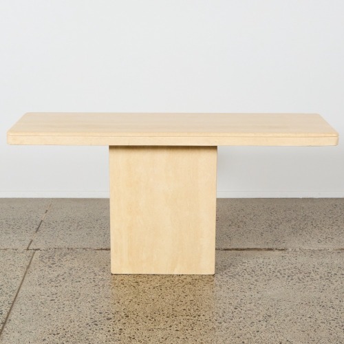 A Travertine Console Table