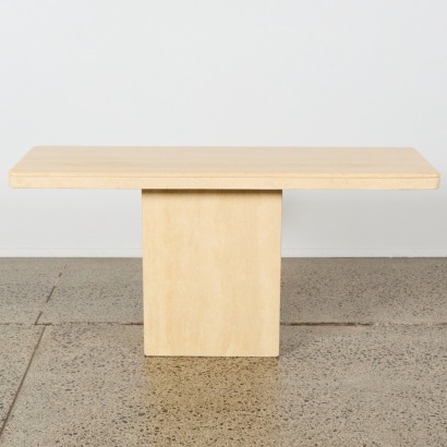 A Travertine Console Table