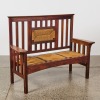 An Arts and Crafts Mission Style Settle