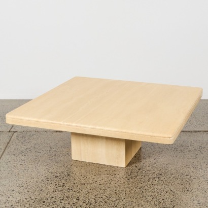A Travertine Coffee Table